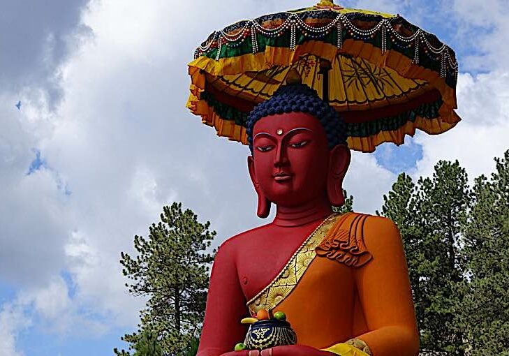 Buddha-Weekly-Amitabha feature image-Buddhism Amitabha Buddha statue at an FPMT centre.