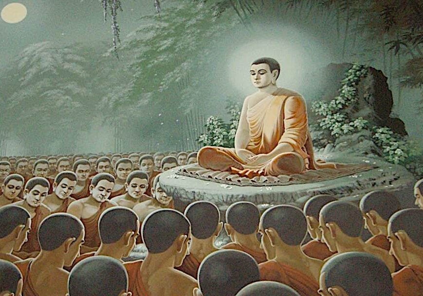 Buddha-Weekly-Buddha Teaching the Monks Sutta Sutra-Buddhism Buddha teaching.