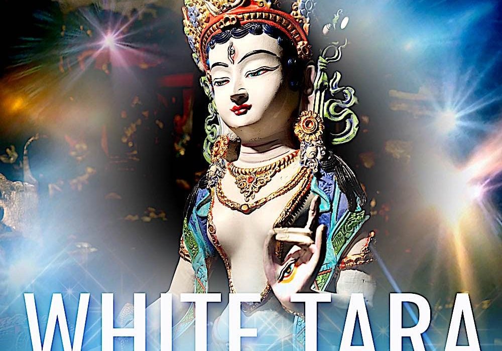 Buddha-Weekly-BW-White-Taras-collection-Buddhism White Tara Mantra Collection from Buddha Weekly album cover.