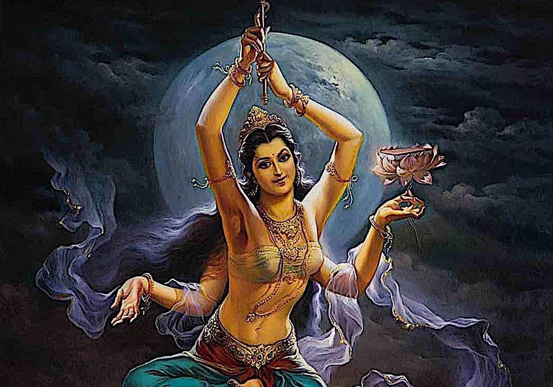Buddha-Weekly-Feature 21 Surya Gupta Taras part 2 V V Sapar-Buddhism Detail of one of the 21 Taras according to the Surya Gupta tradition, where each Tara manifests with different iconography.