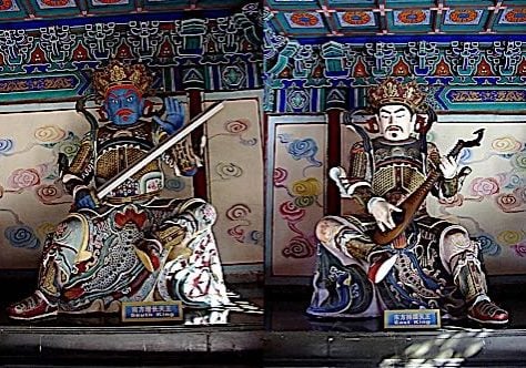 Four Heavenly Kings photo at Beihai Park Beijing China.