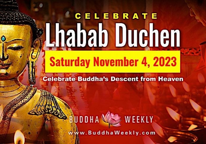 Buddha-Weekly-Lhabab-Duchen-collage-2023-Buddhism Buddha-Weekly-Lhabab-Duchen-collage-2023-Buddhism