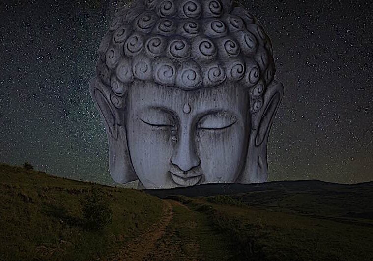 Buddha-Weekly-Mindfulness a starry night buddha-Buddhism Mindfulness, as taught by Buddha, is the foundational practice of all forms of meditation in Buddhism, from Vipassana to Samatha to Mahamudra. No practice in Buddhism, including devotional Pureland Buddhism, can function without the foundation of mindfulness. For this reason, Buddha called it the "Only Way.":