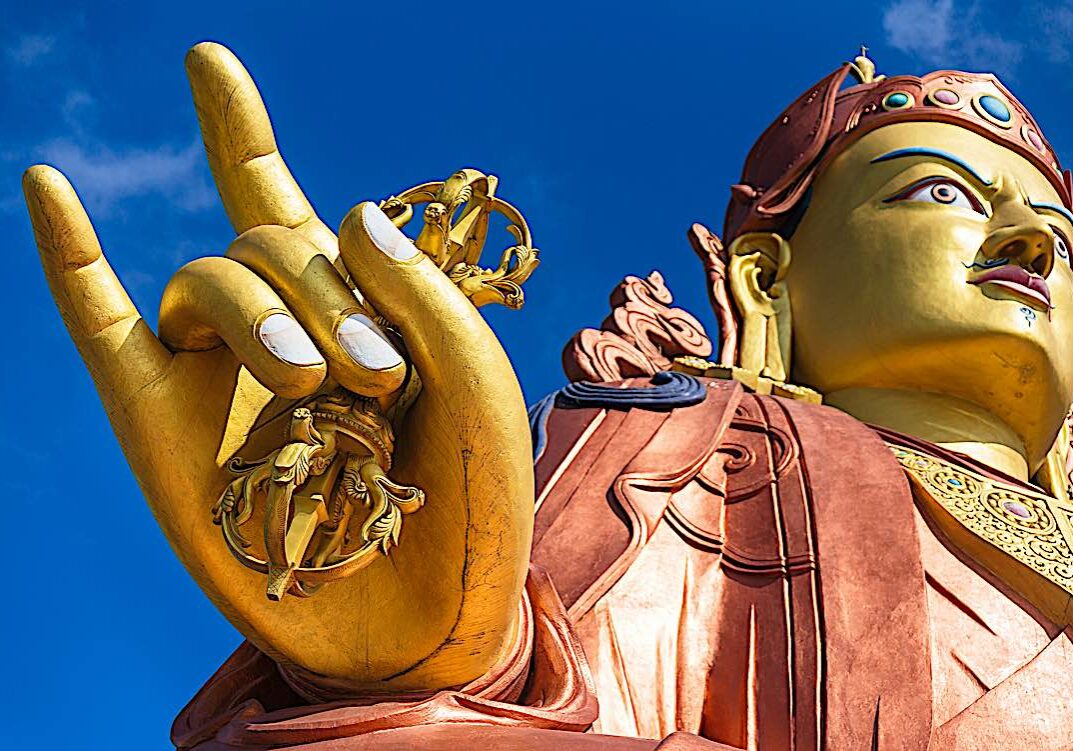 Buddha-Weekly-Padmasambhava Guru Rinpoche statue temple-Buddhism Padmasambhava giant statue at Guru Rinpoche temple.