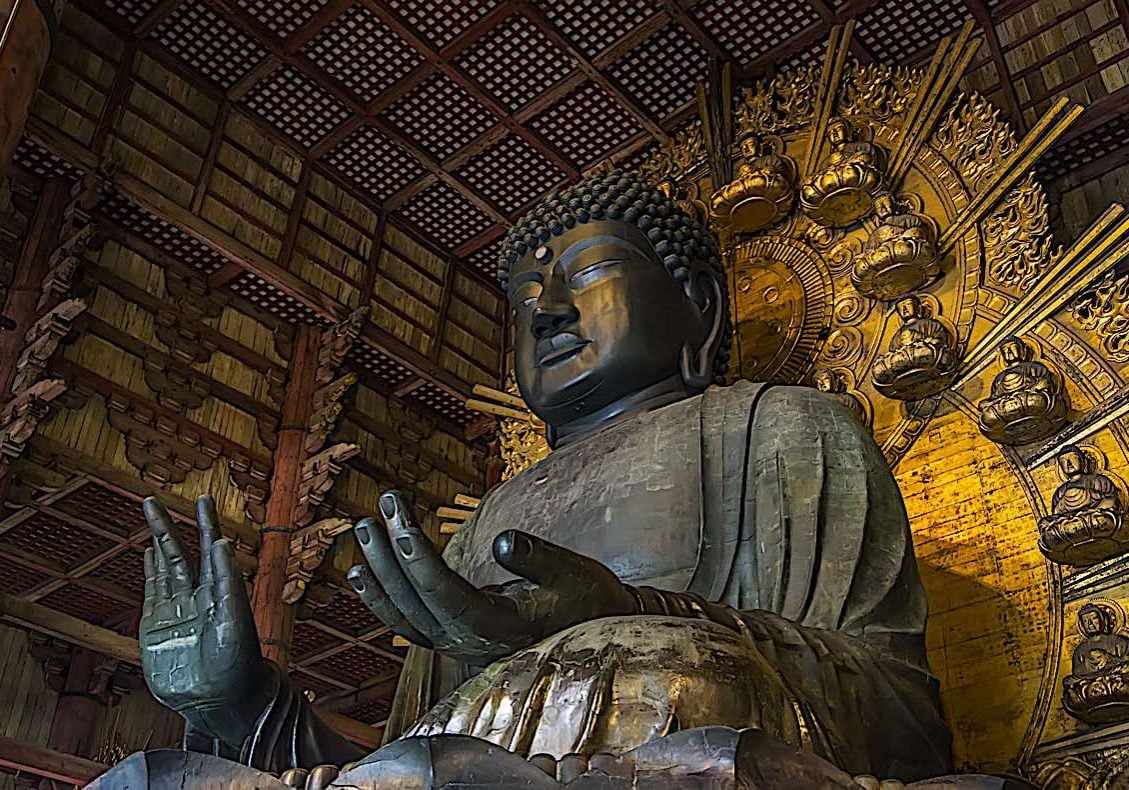 Buddha-Weekly-The Great Buddha Daibutsu at Todaiji is Mahavairocana dreamstime_l_82141059-Buddhism The great Buddha Diabutsu Mahavairocana at Todaiji in Japan.