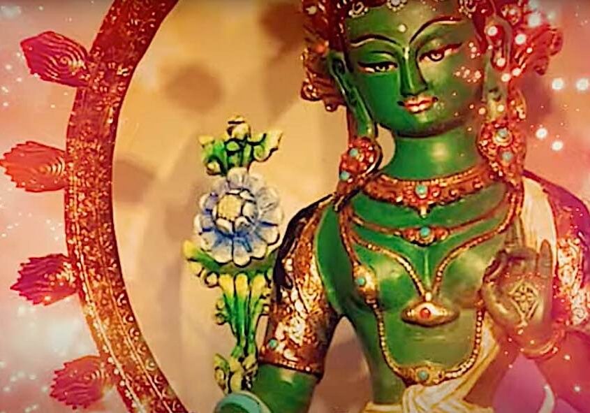 Buddha-Weekly-Visualizing enlightened Tara as a meditation-Buddhism Visualizing Tara, from a video by Buddha Weekly.