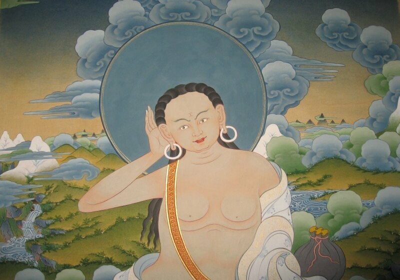 Milarepa closeup Milarepa closeup