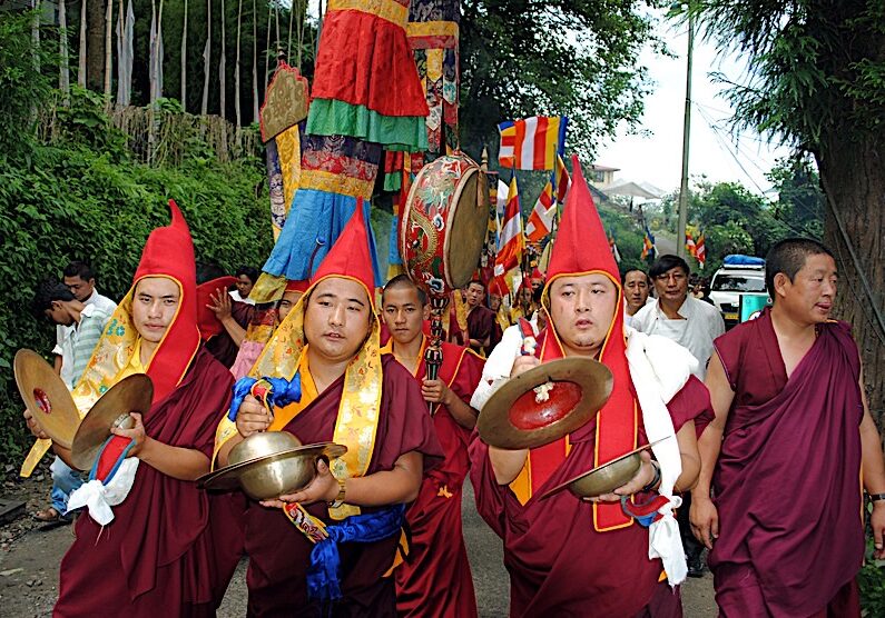 Saga Dawa Sacred Day monks march Sga Dawa at Gangtok in Sikkim BIrthday Enlightenment and Paranirvana of Lord Buddha dreamstime_s_188982238 Saga Dawa, the most sacred day of the year, celebrated in a march at Gantok in Sikkhim.